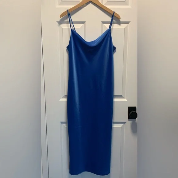 Banana Republic Blue Midi Dress - Picture 2 of 8